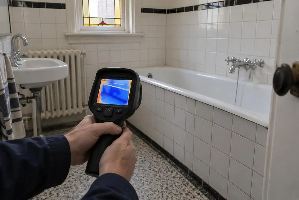 Lekdetectie Breukelen – onderzoek in een badkamer van een oudere woning